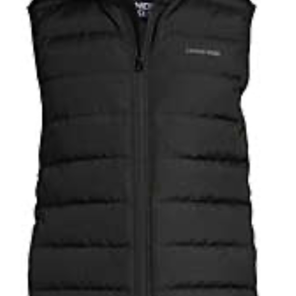 Lands End Men’s Black Puffer Vest